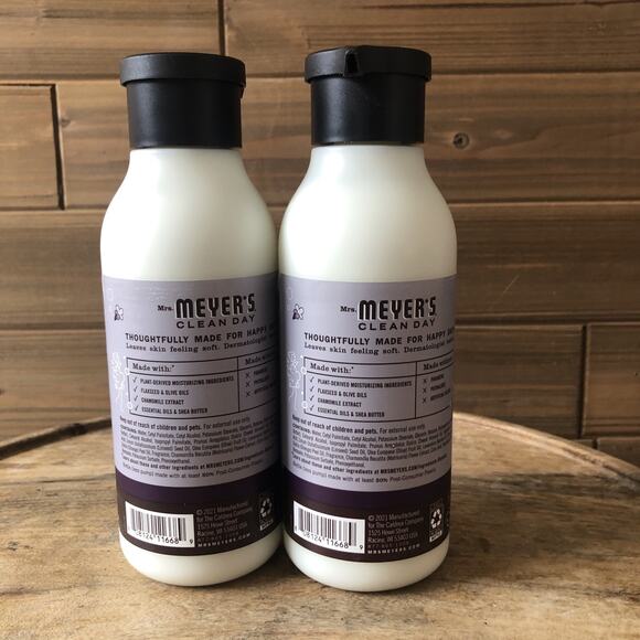 (2) MRS. MEYER'S CLEAN DAY Body Lotion for Dry Skin, Lavender scent - 16oz Each - Picture 3 of 6